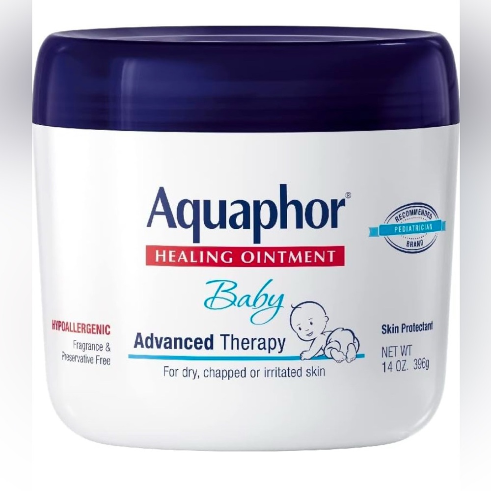 Aquaphor Baby Healing Ointment Advanced Therapy Ointment, 14 Oz Jar